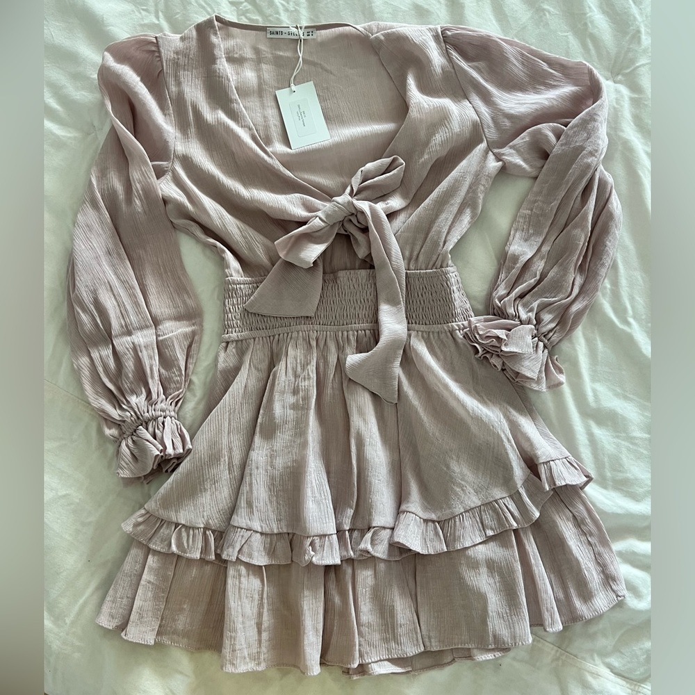 Knee length delicate dress